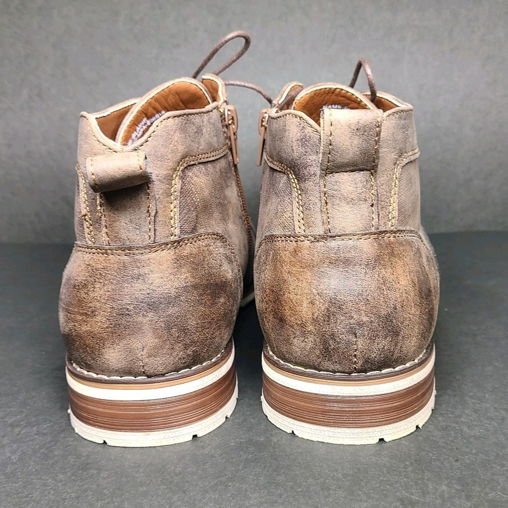 Ferro Aldo Blaine Mens Chukka Boots Size 11 Brown Distressed Lace Up Ankle - Picture 4 of 10
